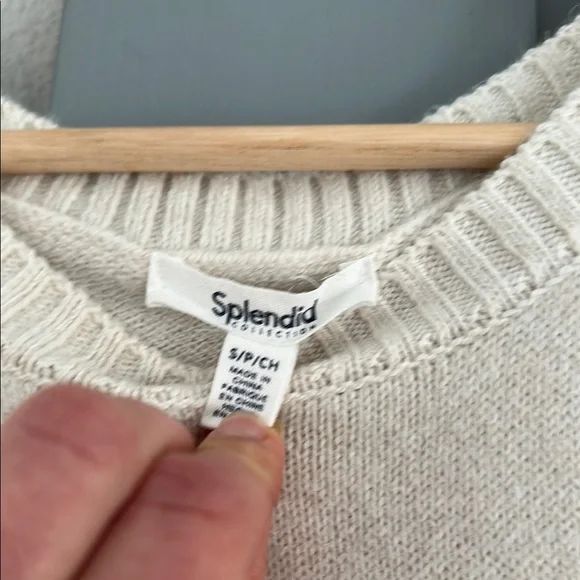 Cream Amber Sweater Tank - Picture 2 of 3